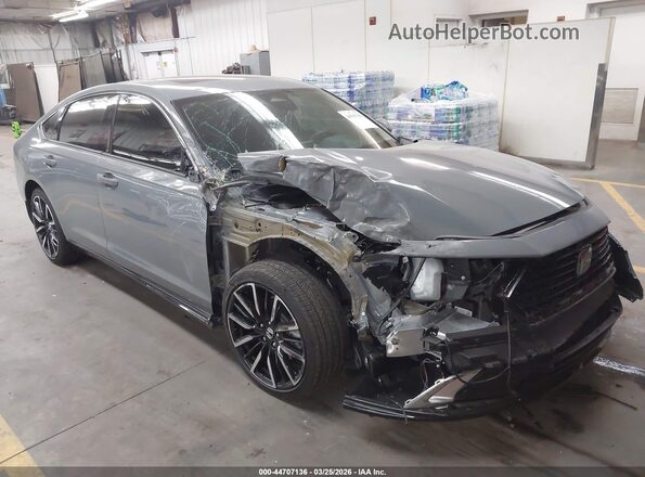1HGCY2F87SA079325 2025 HONDA ACCORD HYBRID Серый Передняя правая четверть