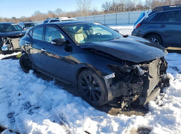 1N4AA6AP0HC383891 2017 NISSAN MAXIMA PLATINUM Черный Передняя правая четверть