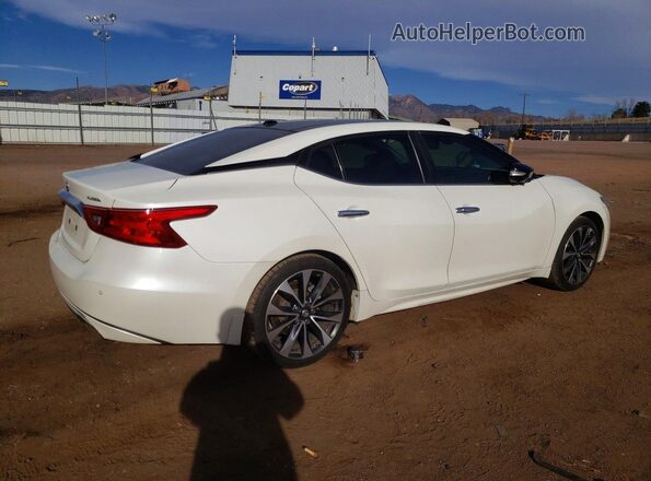 1N4AA6AP0HC388007 2017 NISSAN MAXIMA PLATINUM White Trasero derecho