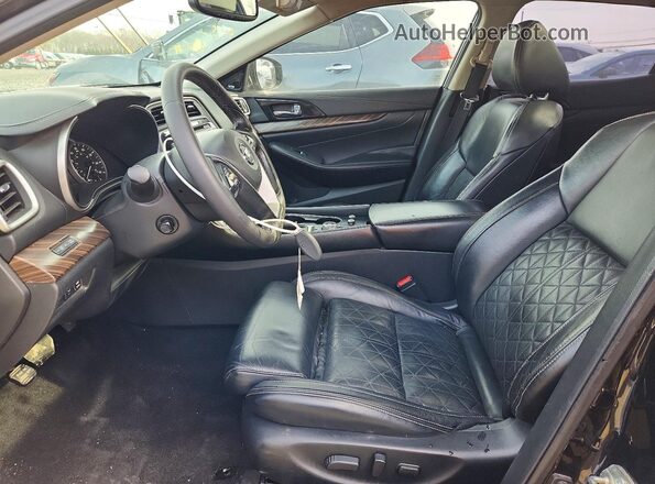 1N4AA6AP0HC418607 2017 NISSAN MAXIMA PLATINUM Черный Вид салона спереди