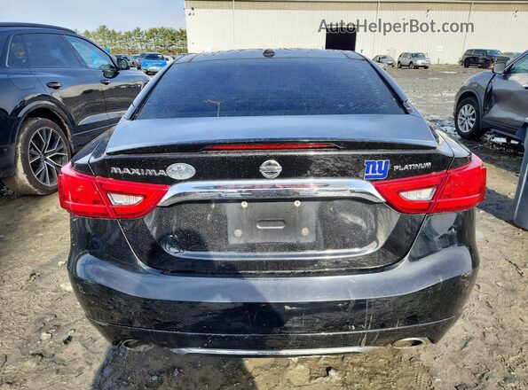 1N4AA6AP0HC418607 2017 NISSAN MAXIMA PLATINUM Черный Вид сзади