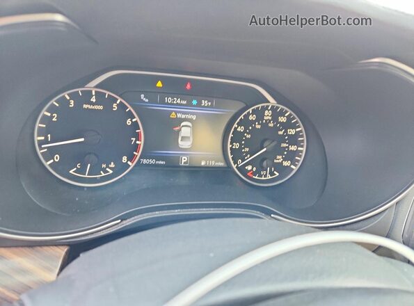 1N4AA6AP0HC418607 2017 NISSAN MAXIMA PLATINUM Черный Вид щитка приборов