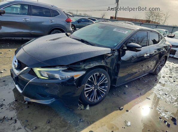 1N4AA6AP0HC418607 2017 NISSAN MAXIMA PLATINUM Черный Передняя левая четверть
