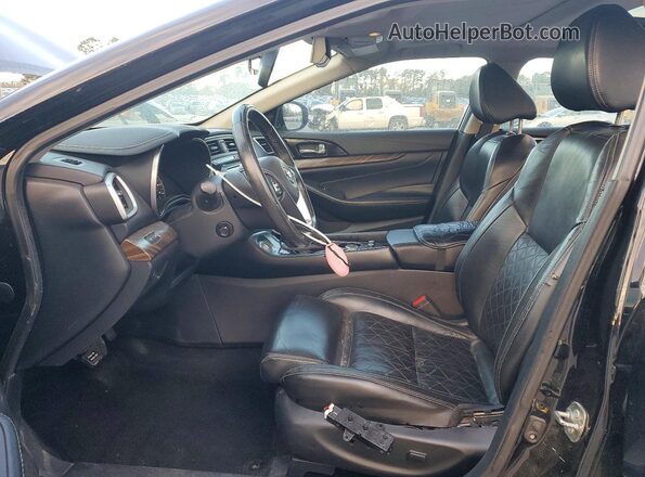 1N4AA6AP0HC437707 2017 NISSAN MAXIMA Black Widok wnętrza z przodu