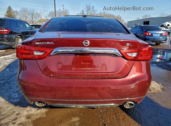 1N4AA6AP0HC439599 2017 NISSAN MAXIMA Red Rear view