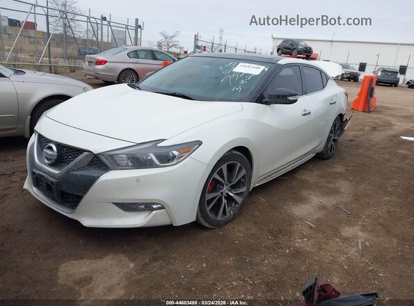 1N4AA6AP0JC390782 2018 NISSAN MAXIMA White Przód lewy