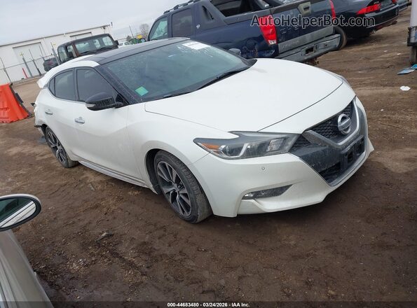 1N4AA6AP0JC390782 2018 NISSAN MAXIMA White Przód prawy