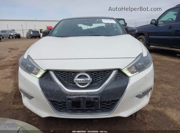 1N4AA6AP0JC390782 2018 NISSAN MAXIMA White Widok zestawu wskaźników