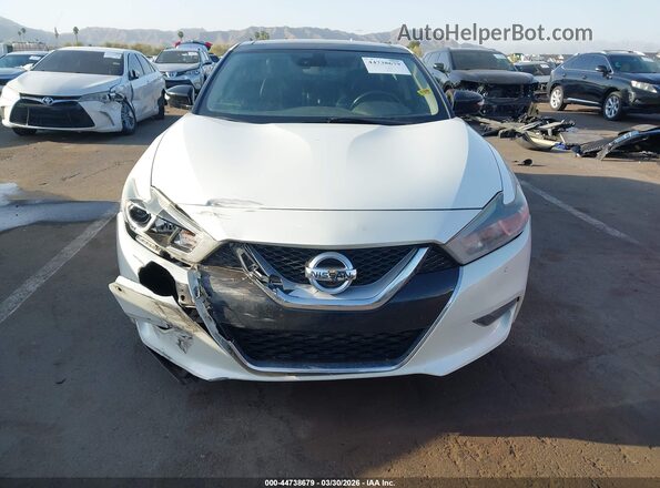 1N4AA6AP1GC410675 2016 NISSAN MAXIMA Белый Вид щитка приборов