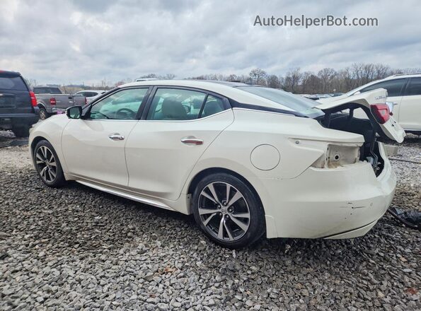1N4AA6AP1HC376738 2017 NISSAN MAXIMA PLATINUM Белый Задняя левая четверть