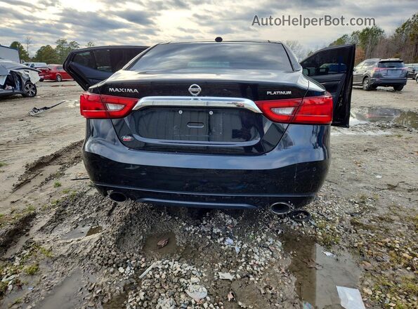 1N4AA6AP1HC422245 2017 NISSAN MAXIMA PLATINUM Черный Вид сзади