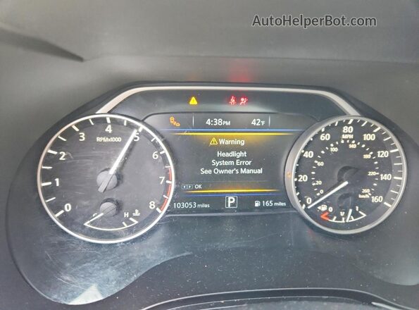1N4AA6AP1HC422245 2017 NISSAN MAXIMA PLATINUM Черный Вид щитка приборов