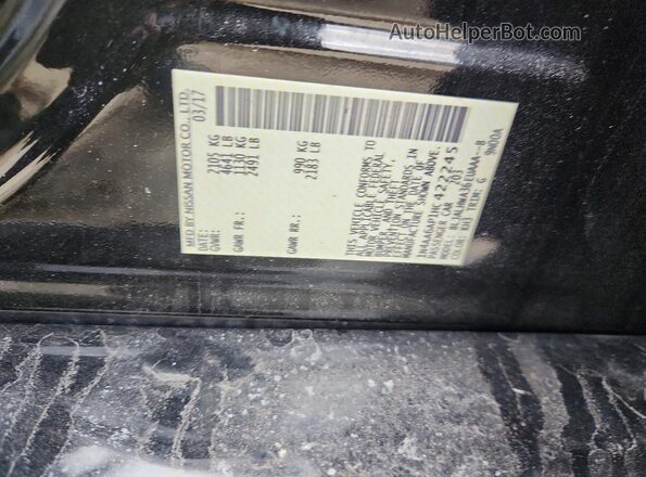 1N4AA6AP1HC422245 2017 NISSAN MAXIMA PLATINUM Черный Вид подкапотного пространства