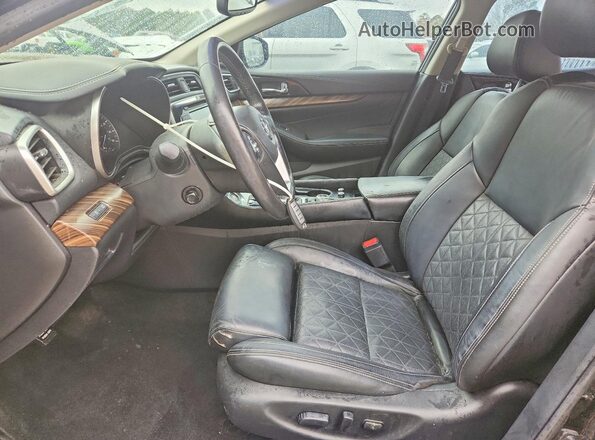 1N4AA6AP1HC453642 2017 NISSAN MAXIMA PLATINUM Черный Вид салона спереди