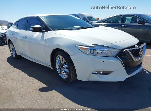 1N4AA6AP2JC381193 2018 NISSAN MAXIMA White Delantero derecho