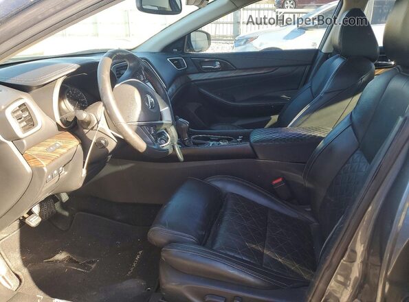 1N4AA6AP2JC389097 2018 NISSAN MAXIMA PLATINUM Gray Widok wnętrza z przodu