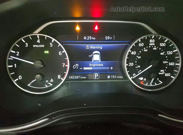 1N4AA6AP3GC375590 2016 NISSAN MAXIMA White ხელსაწყოთა პანელის ხედი