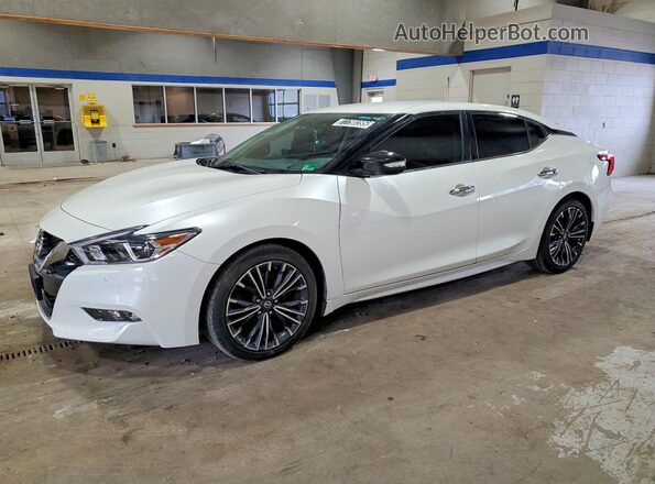 1N4AA6AP3GC375590 2016 NISSAN MAXIMA White წინა მარცხენა ხედი სამი მეოთხედიდან