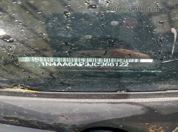 1N4AA6AP3JC366122 2018 NISSAN MAXIMA PLATINUM Black Widok naklejki z numerem VIN