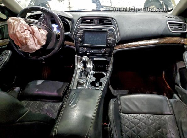 1N4AA6AP3JC366122 2018 NISSAN MAXIMA PLATINUM Black Widok deski rozdzielczej