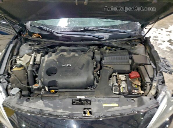 1N4AA6AP3JC366122 2018 NISSAN MAXIMA PLATINUM Black Widok wnętrza z tyłu