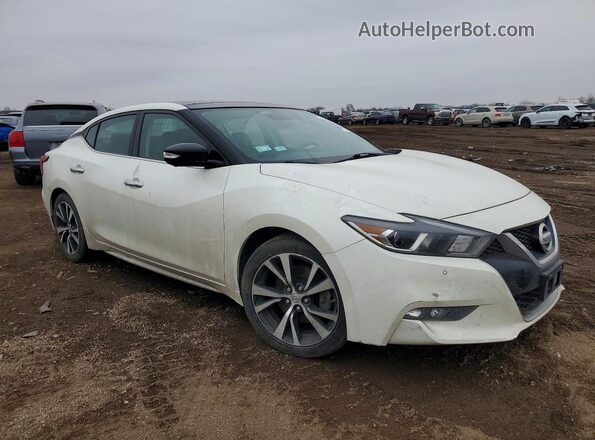 1N4AA6AP3JC407915 2018 NISSAN MAXIMA PLATINUM White Передня права чверть
