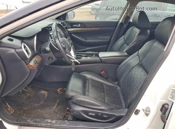 1N4AA6AP3JC407915 2018 NISSAN MAXIMA PLATINUM White Вид салону спереду