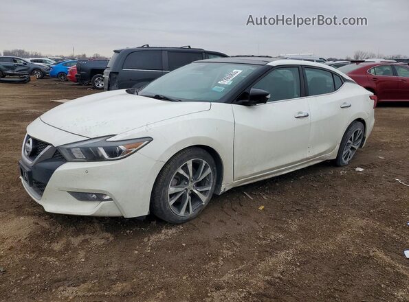 1N4AA6AP3JC407915 2018 NISSAN MAXIMA PLATINUM White Передня ліва чверть