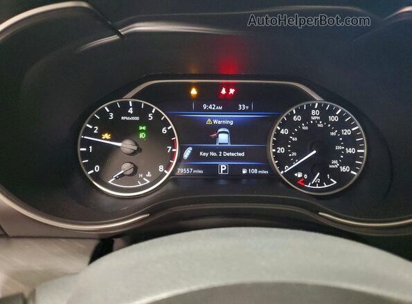 1N4AA6AP4HC410218 2017 NISSAN MAXIMA Charcoal Вид щитка приладів