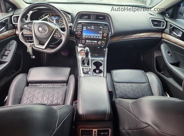 1N4AA6AP4HC413376 2017 NISSAN MAXIMA PLATINUM Черный Вид панели приборов