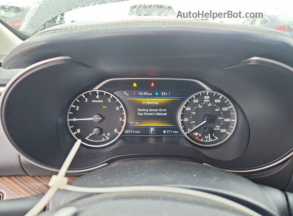 1N4AA6AP4HC413376 2017 NISSAN MAXIMA PLATINUM Черный Вид щитка приборов