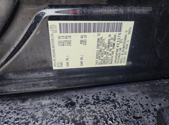 1N4AA6AP4HC413376 2017 NISSAN MAXIMA PLATINUM Черный Вид подкапотного пространства