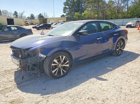 1N4AA6AP4HC455093 2017 NISSAN MAXIMA Blue Передня ліва чверть