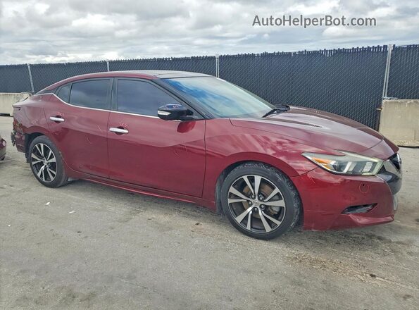 1N4AA6AP4JC372933 2018 NISSAN MAXIMA PLATINUM Красный Передняя правая четверть