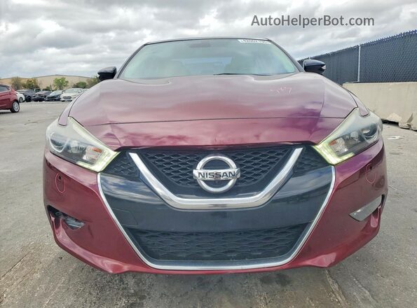 1N4AA6AP4JC372933 2018 NISSAN MAXIMA PLATINUM Красный Вид спереди