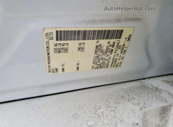1N4AA6AP5GC415667 2016 NISSAN MAXIMA White Widok komory silnika