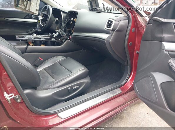 1N4AA6AP5GC426345 2016 NISSAN MAXIMA Бордовый Вид салона спереди