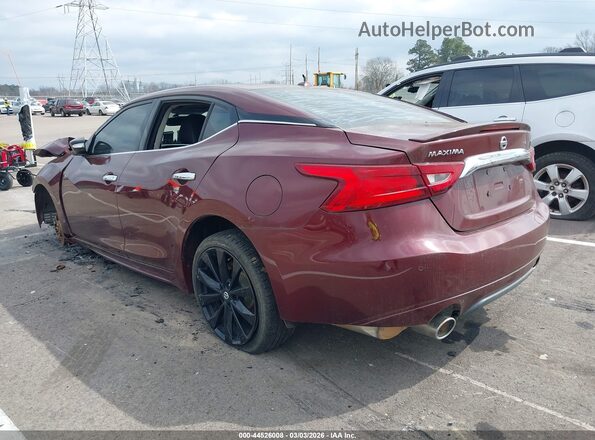 1N4AA6AP5GC426345 2016 NISSAN MAXIMA Бордовый Задняя левая четверть