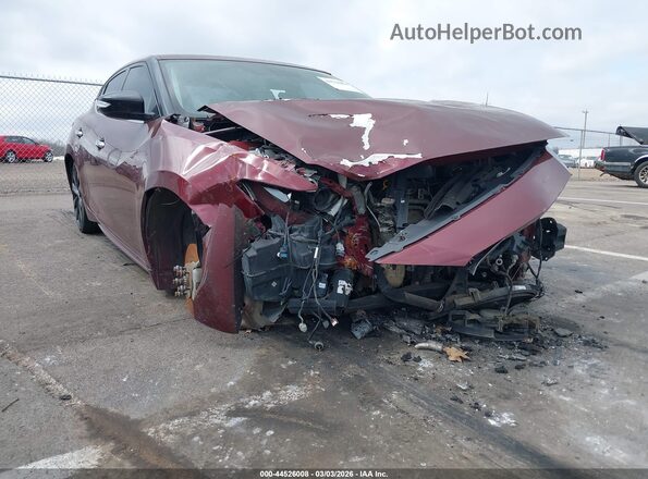 1N4AA6AP5GC426345 2016 NISSAN MAXIMA Бордовый Вид панели приборов