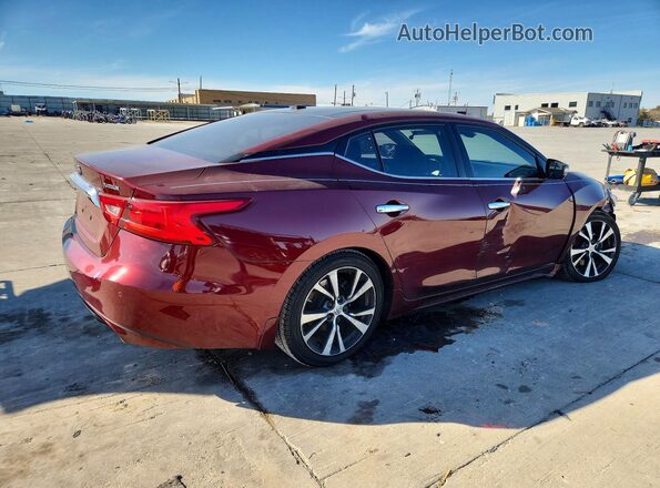 1N4AA6AP5HC409644 2017 NISSAN MAXIMA PLATINUM Red Trasero derecho