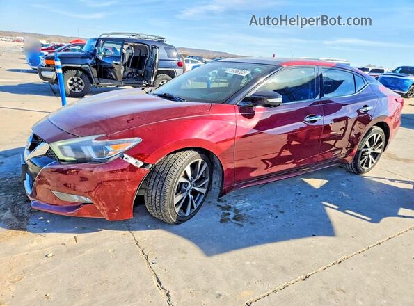 1N4AA6AP5HC409644 2017 NISSAN MAXIMA PLATINUM Red Vista tres cuartos delantera izquierda