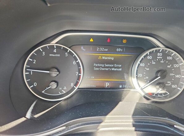 1N4AA6AP5HC409644 2017 NISSAN MAXIMA PLATINUM Red Vista del cuadro de instrumentos