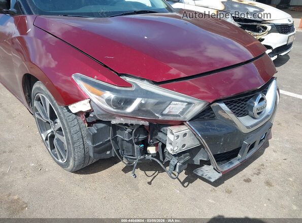 1N4AA6AP5HC430428 2017 NISSAN MAXIMA Maroon Widok z przodu