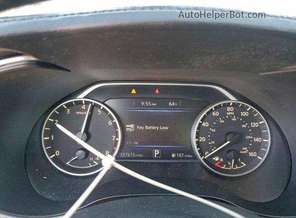1N4AA6AP5JC362251 2018 NISSAN MAXIMA Черный Вид щитка приборов