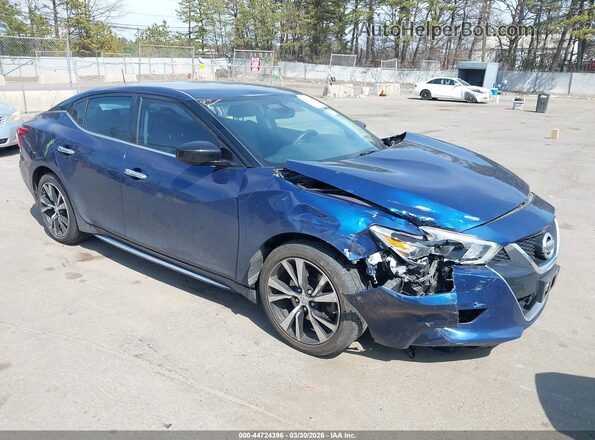 1N4AA6AP5JC383276 2018 NISSAN MAXIMA Blue Delantero derecho