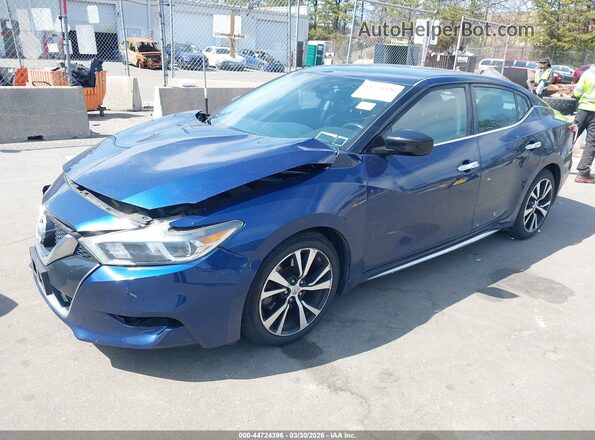 1N4AA6AP5JC383276 2018 NISSAN MAXIMA Blue Vista tres cuartos delantera izquierda