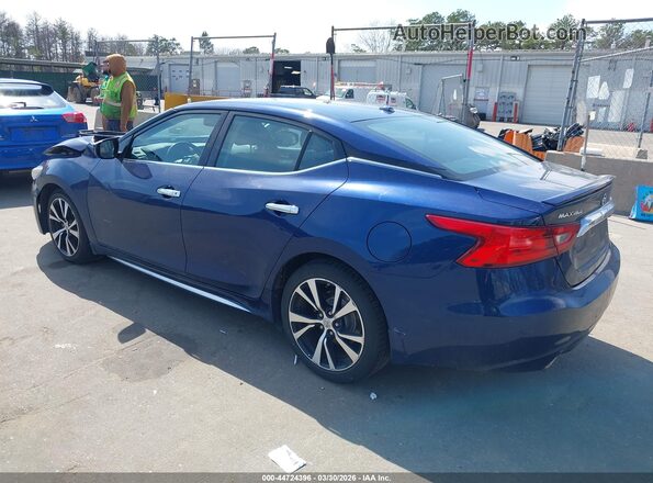 1N4AA6AP5JC383276 2018 NISSAN MAXIMA Blue Trasero izquierdo