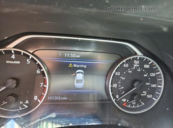 1N4AA6AP5JC400254 2018 NISSAN MAXIMA PLATINUM Белый Вид щитка приборов