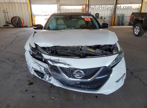 1N4AA6AP5JC400254 2018 NISSAN MAXIMA PLATINUM Белый Вид спереди
