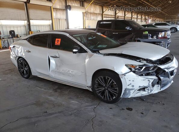 1N4AA6AP5JC400254 2018 NISSAN MAXIMA PLATINUM Белый Передняя правая четверть